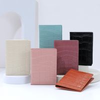 Women's Solid Color Pu Leather Open Card Holders main image 6