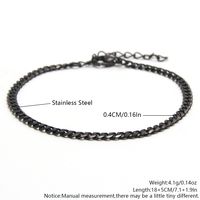 Casual Simple Style Solid Color 304 Stainless Steel Bracelets In Bulk main image 5