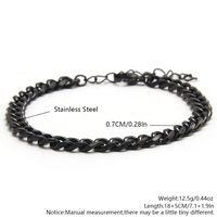 Casual Simple Style Solid Color 304 Stainless Steel Bracelets In Bulk main image 2