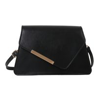 Women's Pu Leather Solid Color Basic Vintage Style Square Flip Cover Shoulder Bag Crossbody Bag sku image 3