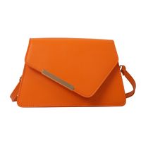 Women's Pu Leather Solid Color Basic Vintage Style Square Flip Cover Shoulder Bag Crossbody Bag sku image 4