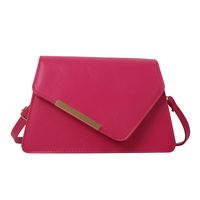 Women's Pu Leather Solid Color Basic Vintage Style Square Flip Cover Shoulder Bag Crossbody Bag sku image 5