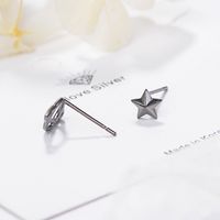 1 Pair Simple Style Star Plating Copper Ear Studs main image 5