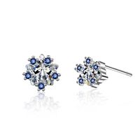 1 Pair Simple Style Star Plating Inlay Copper Zircon White Gold Plated Ear Studs main image 5