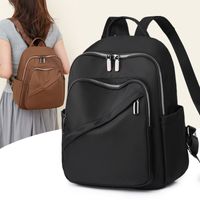 Anti-theft Solid Color Casual Daily Women's Backpack main image 5