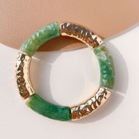 Simple Style Color Block Arylic Plating Women's Bangle main image 3