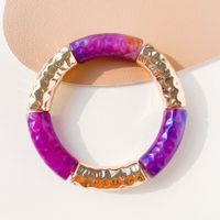 Simple Style Color Block Arylic Plating Women's Bangle sku image 5