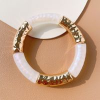 Simple Style Color Block Arylic Plating Women's Bangle sku image 6