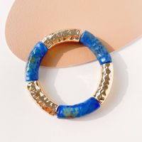 Simple Style Color Block Arylic Plating Women's Bangle sku image 9