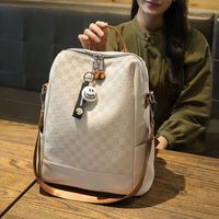 Waterproof Solid Color Daily Women's Backpack main image 1