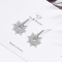 1 Pair Ig Style Shiny Star Plating Inlay Copper Zircon White Gold Plated Drop Earrings main image 5