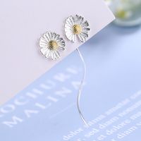 1 Pair Simple Style Classic Style Flower Plating Copper Gold Plated Ear Studs main image 2
