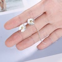 1 Pair Simple Style Classic Style Flower Plating Copper Gold Plated Ear Studs main image 4