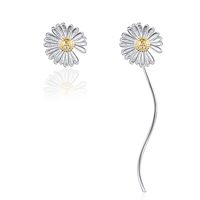 1 Paire Style Simple Style Classique Fleur Placage Le Cuivre Plaqué Or Boucles D'Oreilles sku image 1