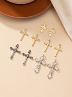 Retro Cool Style Cross Alloy Jewelry Accessories main image 5