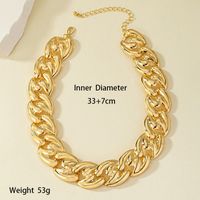 Simple Style Solid Color Alloy Plating 14k Gold Plated Women's Choker main image 10