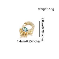 1 Piece Copper Zircon Infinity Crown Fish Tail Simple Style sku image 1