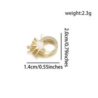 1 Piece Copper Zircon Infinity Crown Fish Tail Simple Style sku image 2