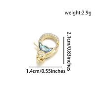 1 Piece Copper Zircon Infinity Crown Fish Tail Simple Style sku image 3
