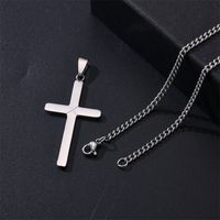 Rock Classic Style Cross Stainless Steel Unisex Pendant Necklace main image 7