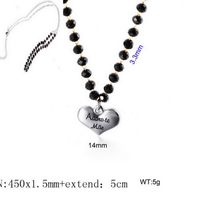 Simple Style Heart Shape Titanium Steel Plating Women's Pendant Necklace sku image 6