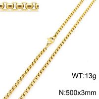 Simple Style Geometric Stainless Steel Plating Chain Necklace sku image 7