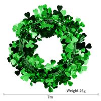 St. Patrick Vintage Style Simple Style Shamrock Plastic Party Festival Hanging Ornaments Decorative Props sku image 1