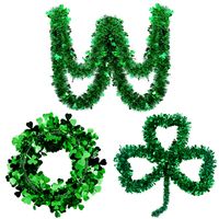 St. Patrick Vintage Style Simple Style Shamrock Plastic Party Festival Hanging Ornaments Decorative Props main image 3