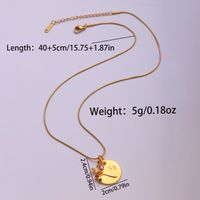 Ig Style Hip-hop Shiny Heart Shape Stainless Steel Copper Plating Inlay Zircon 18k Gold Plated Pendant Necklace main image 2