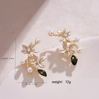1 Pair Elegant Streetwear Flower Alloy Drop Earrings main image 6
