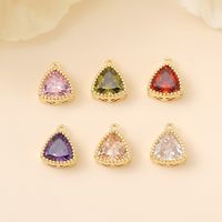 Romantic Simple Style Classic Style Triangle Copper Plating Inlay Zircon 18k Gold Plated White Gold Plated Jewelry Accessories main image 10