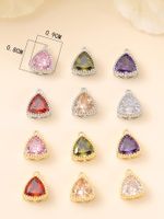 Romantic Simple Style Classic Style Triangle Copper Plating Inlay Zircon 18k Gold Plated White Gold Plated Jewelry Accessories main image 2