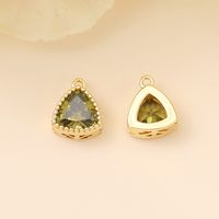 Romantic Simple Style Classic Style Triangle Copper Plating Inlay Zircon 18k Gold Plated White Gold Plated Jewelry Accessories sku image 7