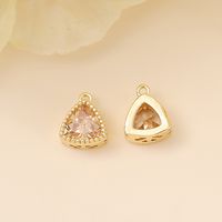 Romantic Simple Style Classic Style Triangle Copper Plating Inlay Zircon 18k Gold Plated White Gold Plated Jewelry Accessories sku image 11