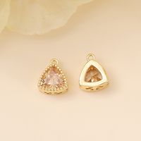 Romantic Simple Style Classic Style Triangle Copper Plating Inlay Zircon 18k Gold Plated White Gold Plated Jewelry Accessories main image 7