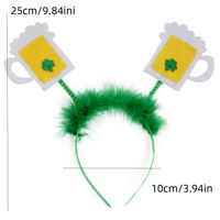 St. Patrick Cute Pastoral Shamrock Plastic Carnival Headband main image 4