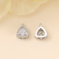 Romantic Simple Style Classic Style Triangle Copper Plating Inlay Zircon 18k Gold Plated White Gold Plated Jewelry Accessories sku image 2