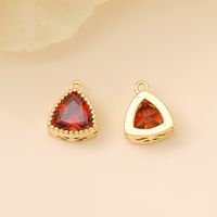 Romantic Simple Style Classic Style Triangle Copper Plating Inlay Zircon 18k Gold Plated White Gold Plated Jewelry Accessories sku image 3