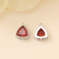 Romantic Simple Style Classic Style Triangle Copper Plating Inlay Zircon 18k Gold Plated White Gold Plated Jewelry Accessories sku image 4