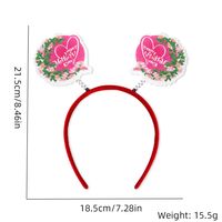 Mother's Day Cute Pastoral Rose Plastic Family Gathering Party Headband Costume Props main image 6