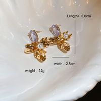 Wholesale Jewelry Elegant Vintage Style Flower Alloy Drop Earrings main image 9