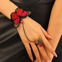 Vintage Style Butterfly Cloth Plating Women's Bracelets main image 5