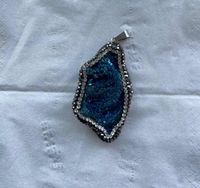Vintage Style Irregular Water Droplets Natural Stone Pendant Necklace sku image 1