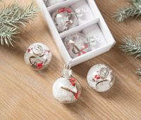 Christmas Simple Style Ball Glass Indoor Party Hanging Ornaments sku image 2