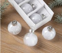 Christmas Simple Style Ball Glass Indoor Party Hanging Ornaments sku image 3