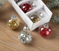 Christmas Simple Style Ball Glass Indoor Party Hanging Ornaments sku image 8