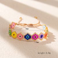 Ethnic Style Bohemian Devil's Eye Heart Shape Glass Beaded Handmade Unisex Bracelets main image 4
