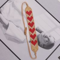 Bohemian Heart Shape Glass Beaded Women's Bracelets 1 Piece main image 4