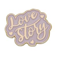 Funny Cartoon Letter Alloy Plating Unisex Brooches sku image 8