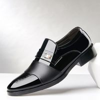Men's Business Solid Color Point Toe Flats main image 1